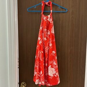 Halter Neck Floral Dress